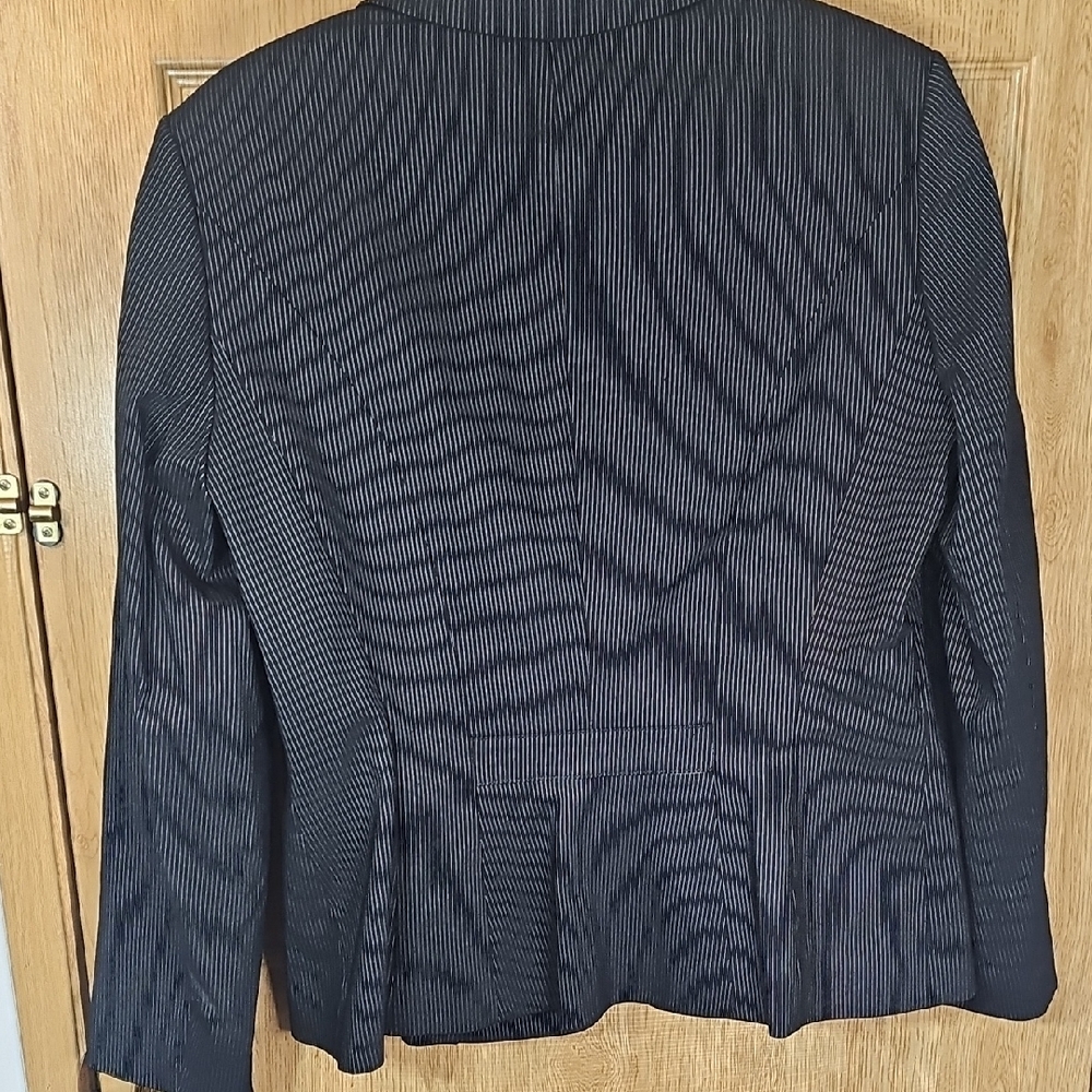 Sophisticated Black Pinstripe Blazer for Women - Picture 8 of 8